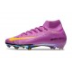 Nike Zoom Mercurial Superfly 10 Elite FG Violeta Amarillo
