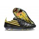 Adidas F50 Elite FG Botines de Futbol Negro Amarillo