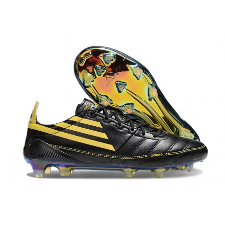 Adidas F50 Elite FG Botines de Futbol Negro Amarillo