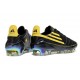 Adidas F50 Elite FG Botines de Futbol Negro Amarillo