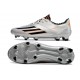 Adidas F50 Elite FG Botines de Futbol Plata Negro