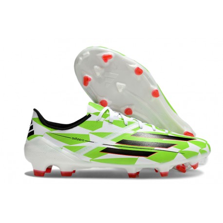 Adidas F50 Elite FG Botines de Futbol Verde Negro Blanco