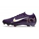 Nike Air Zoom Mercurial Vapor 16 Elite FG X MBAPPE Grand Morado Marfil claro