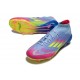 Adidas F50 Elite Mid Cut FG Azul Fusion Limón Lúcido Rosa Lúcido