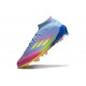Adidas F50 Elite Mid Cut FG Azul Fusion Limón Lúcido Rosa Lúcido