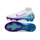 Nike Zoom Mercurial Superfly 10 Elite FG Blanco Azul Violeta