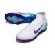 Nike Zoom Mercurial Superfly 10 Elite FG Blanco Azul Violeta