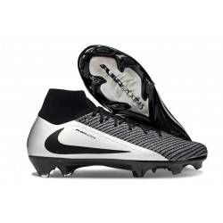Nike Zoom Mercurial Superfly 10 Elite FG Negro Plateada