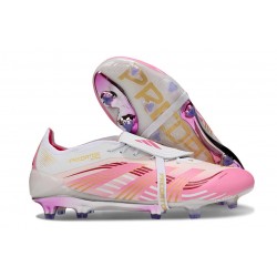 Botas adidas Predator 25 Elite Tongue FG Blanco Rosa 