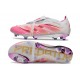 Botas adidas Predator 25 Elite Tongue FG Blanco Rosa 