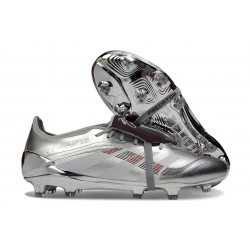 Botas adidas Predator 25 Elite Tongue FG Plateada