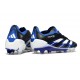 Bota de Futbol adidas Predator Elite FG Negro Azul Lúcido Blanco
