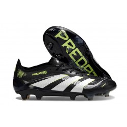 Bota de Futbol adidas Predator Elite FG Negro Blanco Limón Lúcido