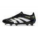 Bota de Futbol adidas Predator Elite FG Negro Blanco Limón Lúcido