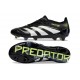 Bota de Futbol adidas Predator Elite FG Negro Blanco Limón Lúcido