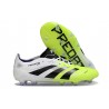 Bota de Futbol adidas Predator Elite FG Blanco Negro Limón Lúcido