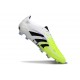 Bota de Futbol adidas Predator Elite FG Blanco Negro Limón Lúcido