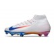 Botas de Futbol Nike Mercurial Superfly X Elite FG Blanco Azul Rojo