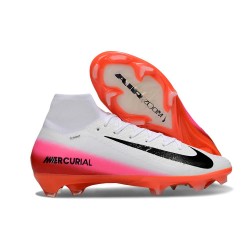 Botas de Futbol Nike Mercurial Superfly X Elite FG Blanco Rojo Negro