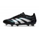 Bota de Futbol adidas Predator Elite FG Negro Blanco Azul