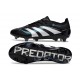 Bota de Futbol adidas Predator Elite FG Negro Blanco Azul