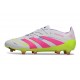 Bota de Futbol adidas Predator Elite FG Blanco Rosa Lúcido Limón Lúcido