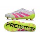 Bota de Futbol adidas Predator Elite FG Blanco Rosa Lúcido Limón Lúcido