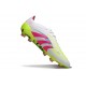 Bota de Futbol adidas Predator Elite FG Blanco Rosa Lúcido Limón Lúcido