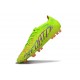 Bota adidas Predator Elite FG Limón Lúcido Rosa Lúcido Azul Fusion