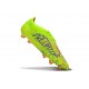 Bota adidas Predator Elite FG Limón Lúcido Rosa Lúcido Azul Fusion