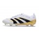 Bota de Futbol adidas Predator Elite FG Blanco Negro Dorada