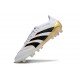 Bota de Futbol adidas Predator Elite FG Blanco Negro Dorada