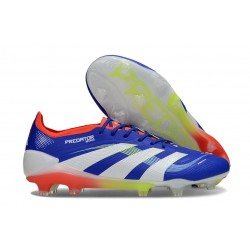 Bota de Futbol adidas Predator Elite FG Azul Lúcido Ftwr Blanco Rojo