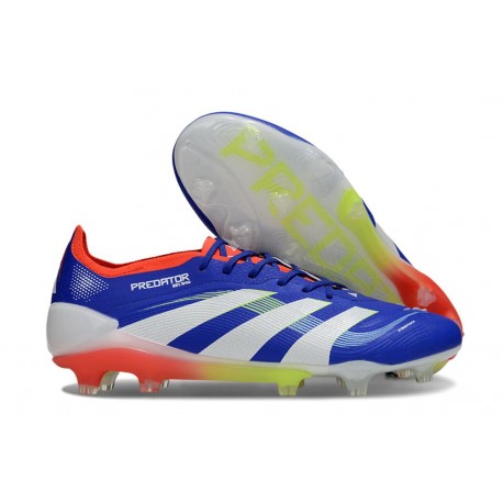Bota de Futbol adidas Predator Elite FG Azul Lúcido Ftwr Blanco Rojo