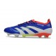 Bota de Futbol adidas Predator Elite FG Azul Lúcido Ftwr Blanco Rojo