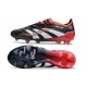 Bota de Futbol adidas Predator Elite FG Negro Blanco Rojo