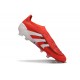 adidas Predator Elite Sin Cordones FG Rojo Lúcido Blanco Negro
