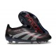 adidas Predator Elite Sin Cordones FG Negro Gris Four Rojo Lúcido