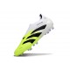 adidas Predator Elite Sin Cordones FG Blanco Negro Limón Lúcido