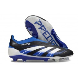 adidas Predator Elite Sin Cordones FG Negro Azul Lúcido Blanco