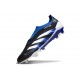 adidas Predator Elite Sin Cordones FG Negro Azul Lúcido Blanco