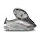 adidas Predator Elite Sin Cordones FG Plateado Gris
