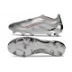 adidas Predator Elite Sin Cordones FG Plateado Gris