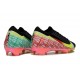 Nike Mercurial Vapor XVI Elite FG X VINI JR Negro Dynamic Amarillo Verde Spark Brt Carmesí