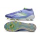 Adidas F50 Elite Mid Cut FG Violeta Tone Limón Lúcido Morado Rush
