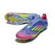Zapatillas Adidas F50+ Laceless FG Azul Fusion Limón Lúcido Rosa Lúcido