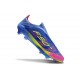 Zapatillas Adidas F50+ Laceless FG Azul Fusion Limón Lúcido Rosa Lúcido