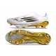 Bota de Futbol Adidas F50 Elite LL FG Blanco Negro Met Dorado