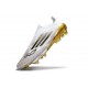 Bota de Futbol Adidas F50 Elite LL FG Blanco Negro Met Dorado
