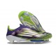 Zapatillas Adidas F50+ Laceless FG Morado Unity Blanco Amarillo Solar 